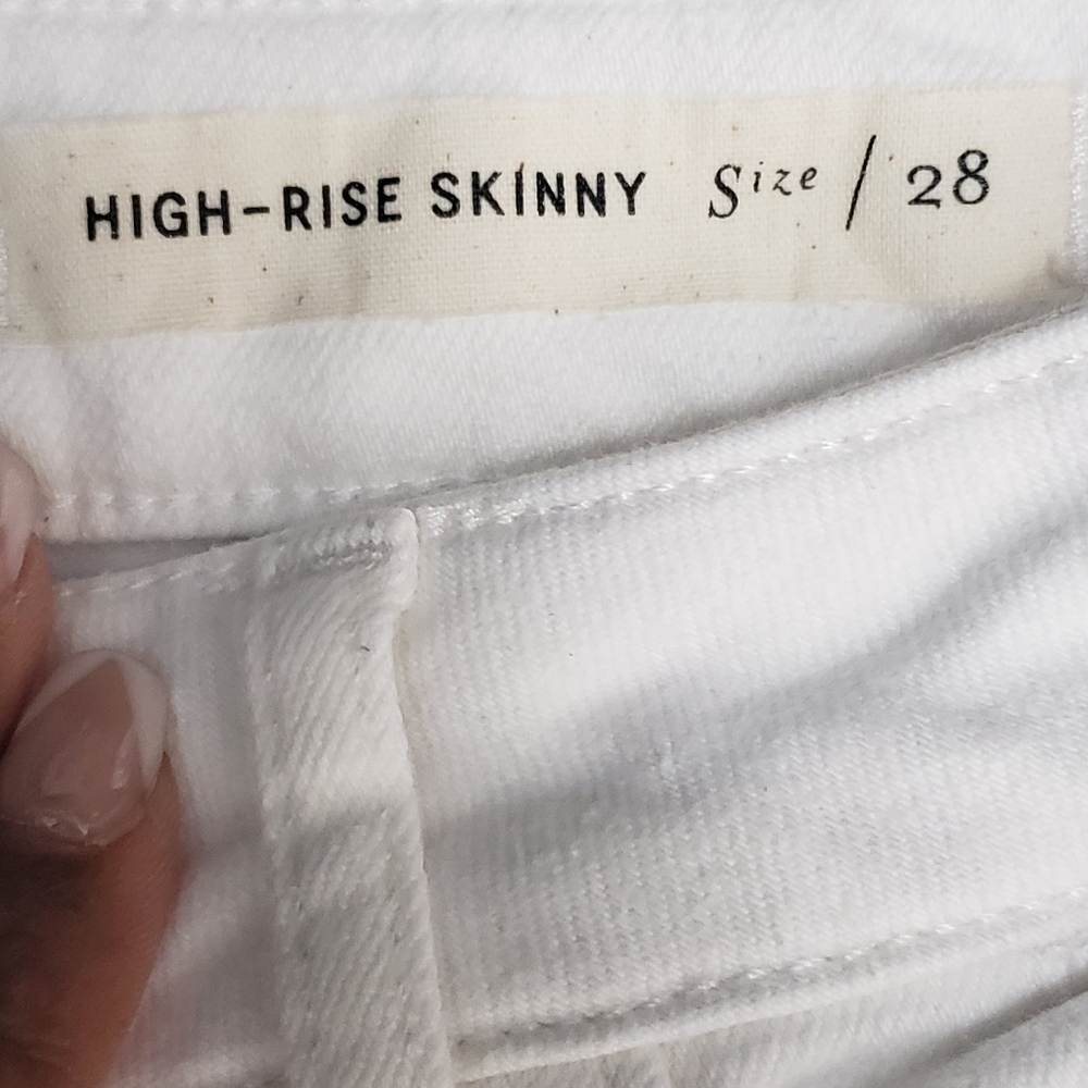 Pilcro and Letterpress by Anthropologie High Rise Skinny Jeans Size 28 - Picture 13 of 16